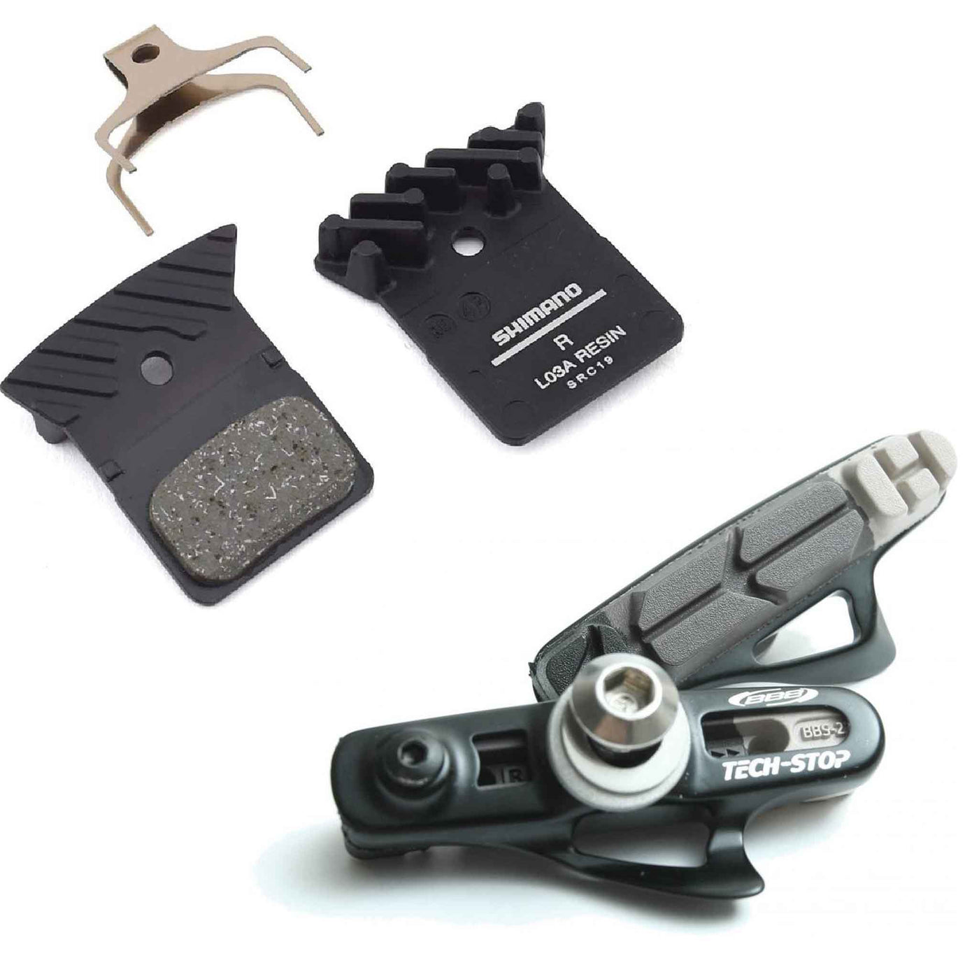 Brake pads for rim and disc road and gravel bikes from BBB Shimano Sram Campagnolo Swisstop BBB 